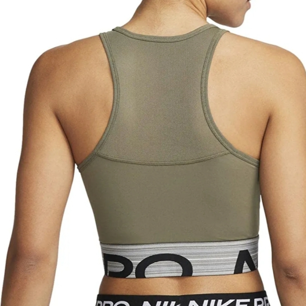 Nike pro women's dri fit crop tank top greene - Picture 5 of 5